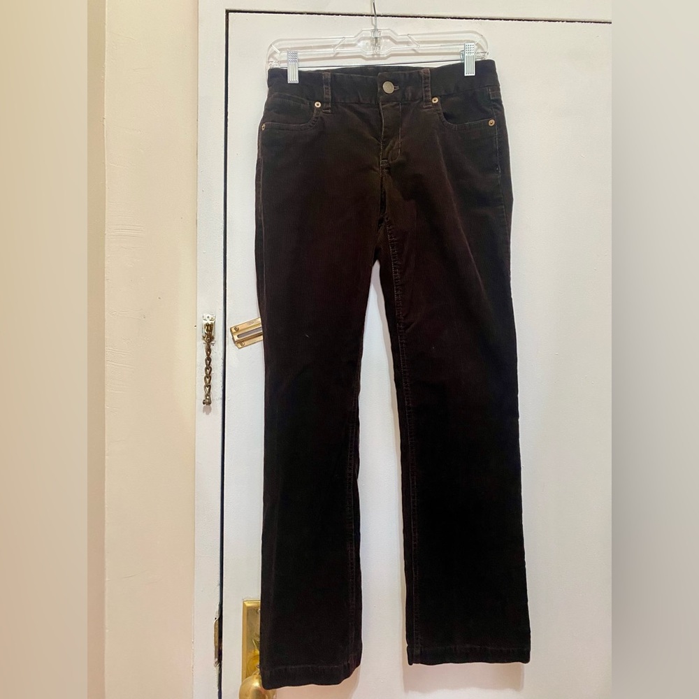 J. Crew Chocolate Brown Favorite Corduroy pants, size 0S